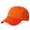 Orange | Casquette de baseball en chino de coton pour hommes