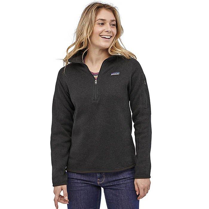 Patagonia Better Sweater 1 4 Zip Fleece Women s M Black