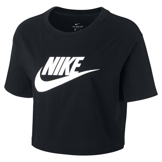 Nike Sportswear Women s Essential Cropped T shirt Black