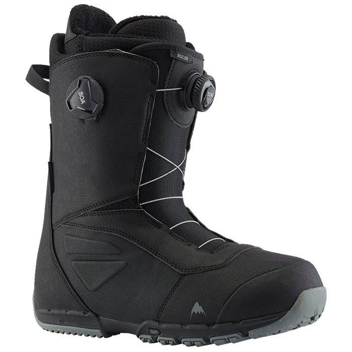 Burton | Men's Ruler BOA Snowboard Boot, Black, Size 9.5