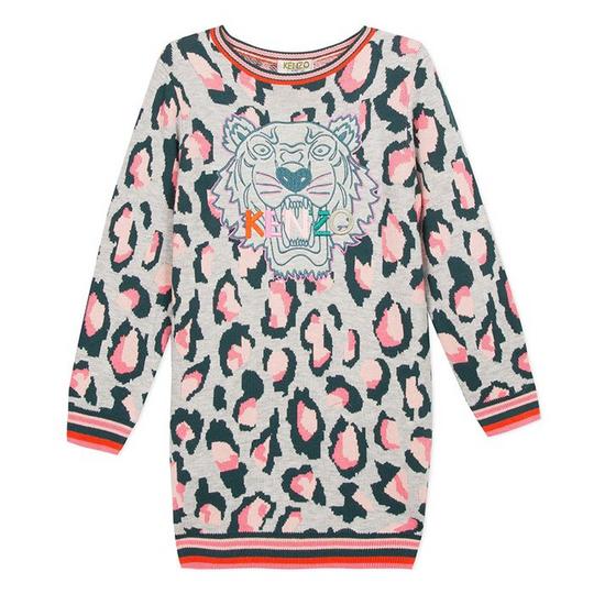 Junior Girls 8 14 Marl Knit Sweater Dress Kenzo Sporting Life Online