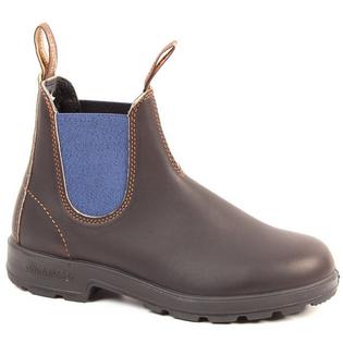 Blundstone #578 Original 500 Boot in Stout Brown with Blue Elastic