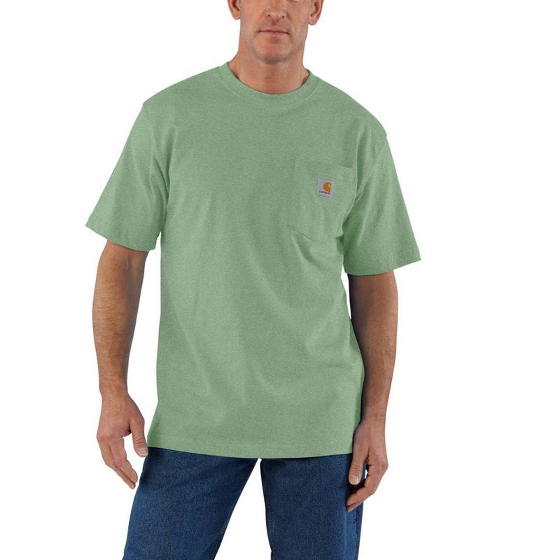 Carhartt T-shirt de travail &agrave; poche poitrine pour hommes
