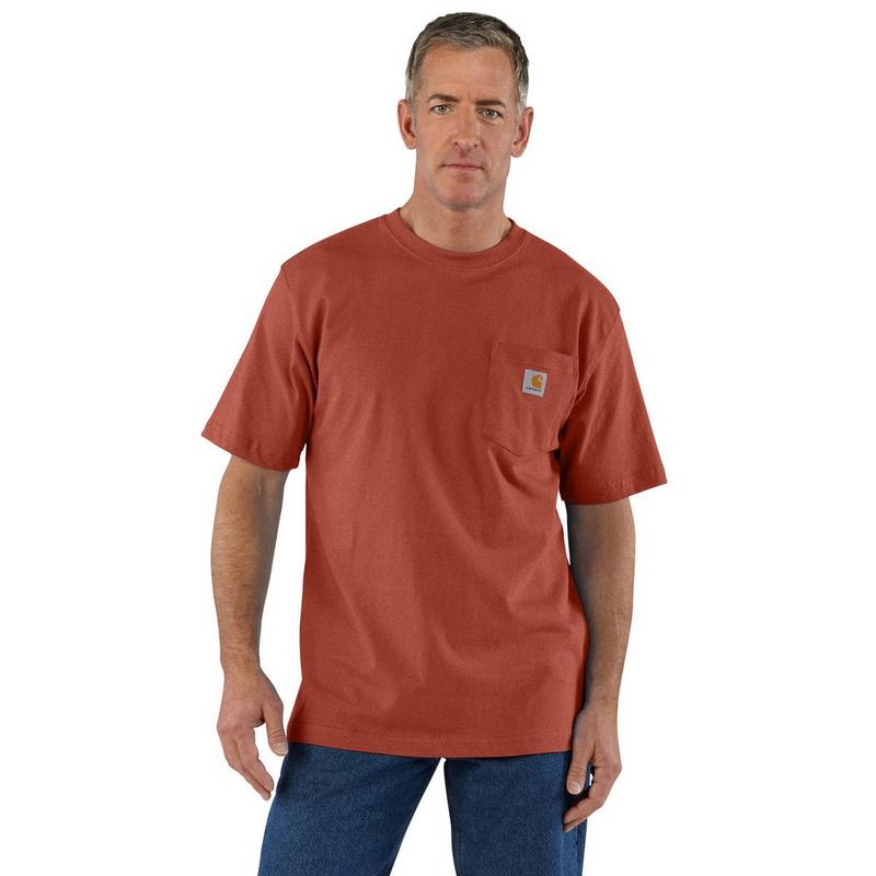 Carhartt T-shirt de travail &agrave; poche poitrine pour hommes