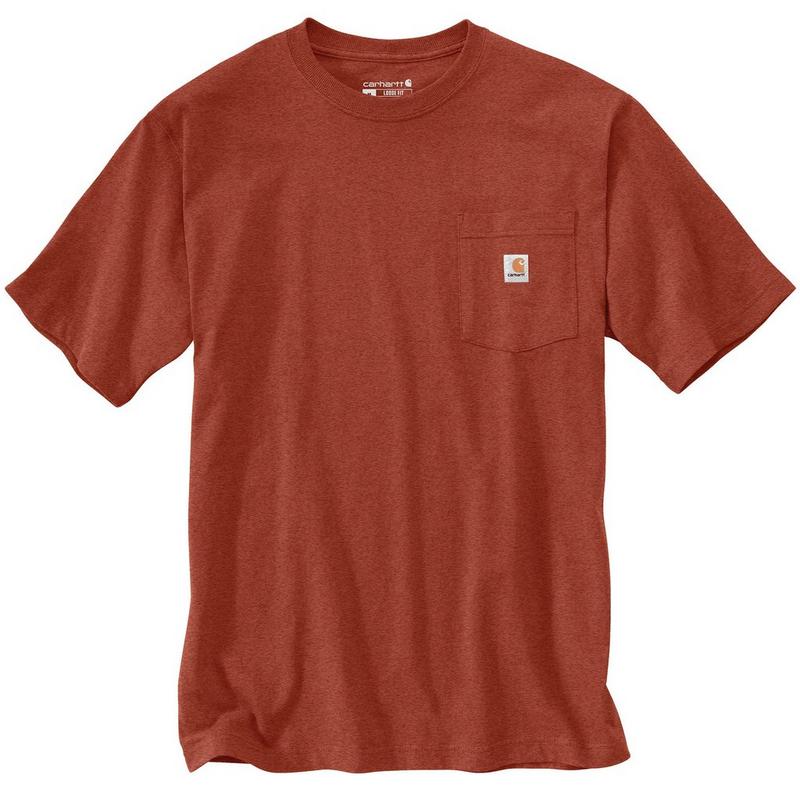Carhartt T-shirt de travail &agrave; poche poitrine pour hommes