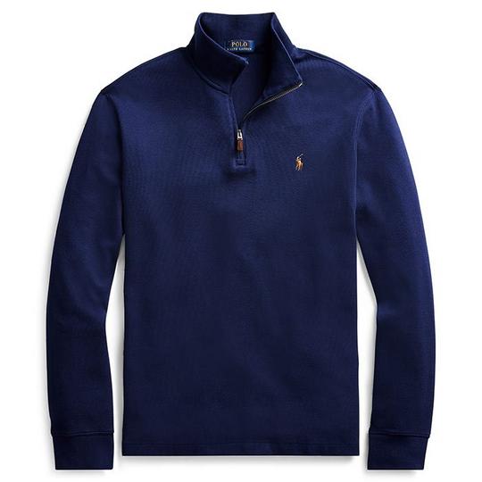 Men's Estate-Rib Quarter-Zip Pullover Top | Polo Ralph Lauren