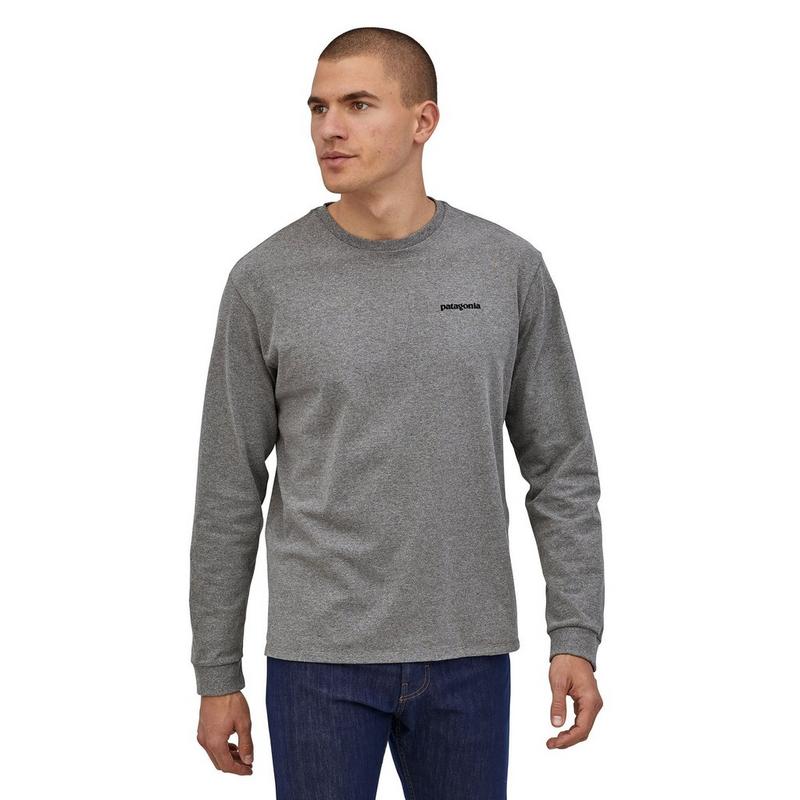 Patagonia Chandail &agrave; manches longues P-6 Logo Responsibili-Tee&reg; pour hommes