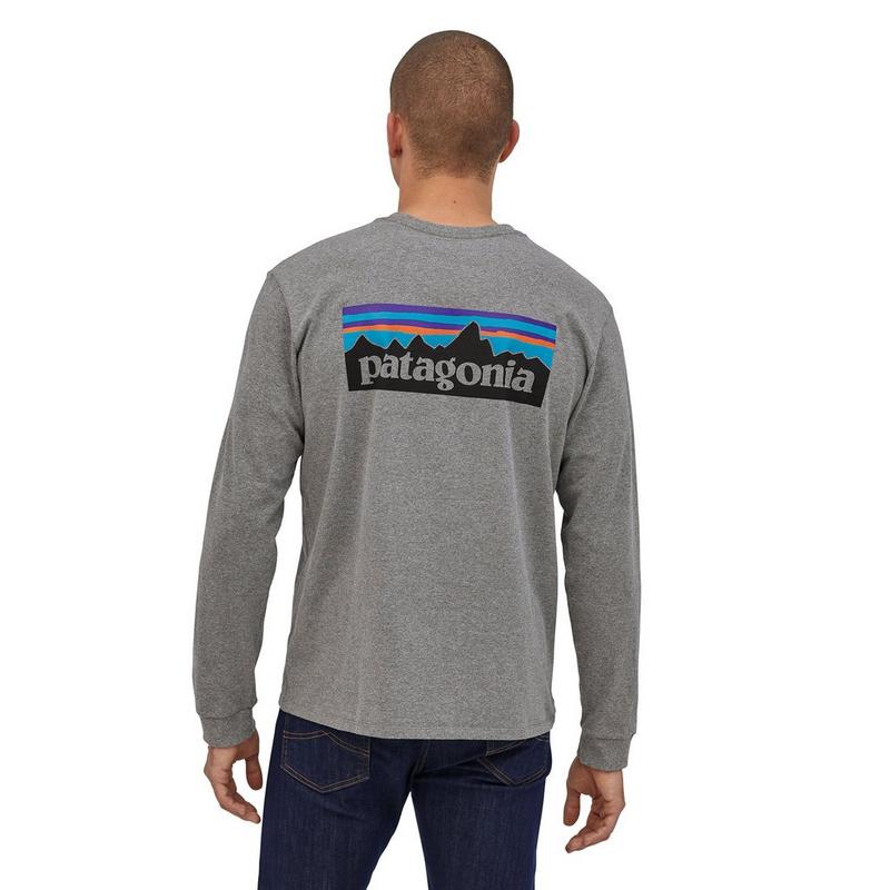 Patagonia Chandail &agrave; manches longues P-6 Logo Responsibili-Tee&reg; pour hommes