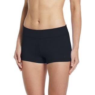 Short de bain Kick de couleur unie pour femmes