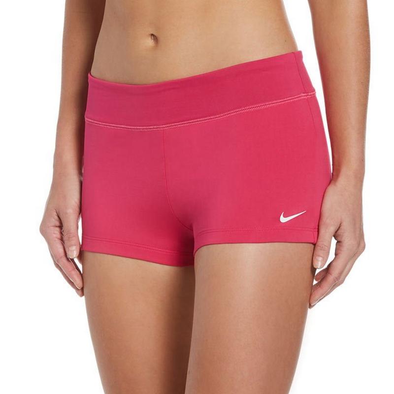 Nike Short de bain Kick de couleur unie pour femmes