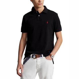 Polo en maille à coupe ajustée pour hommes