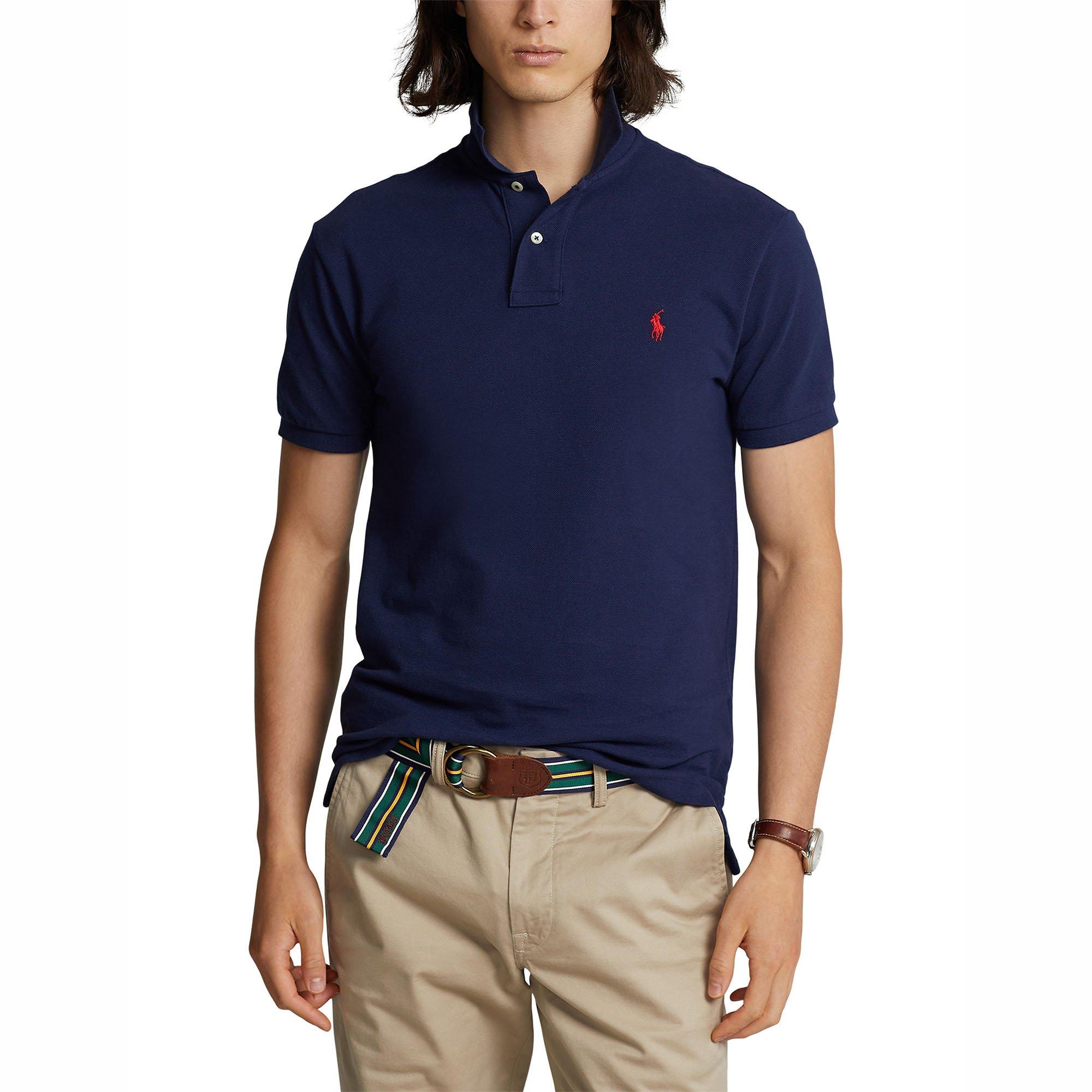 Men's Custom Slim Fit Mesh Polo | Polo Ralph Lauren