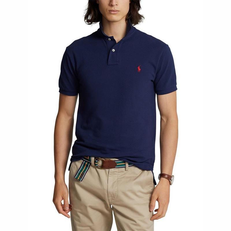 Polo Ralph Lauren Polo en maille &agrave; coupe ajust&eacute;e pour hommes