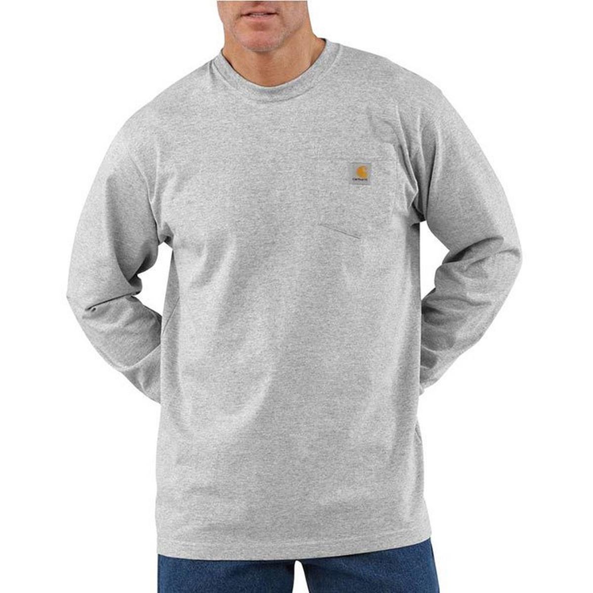 Men's Workwear Long Sleeve Pocket T-Shirt