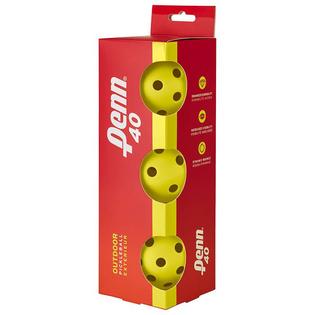 Balles de pickleball Penn 40 pour extérieur (paquet de 3)