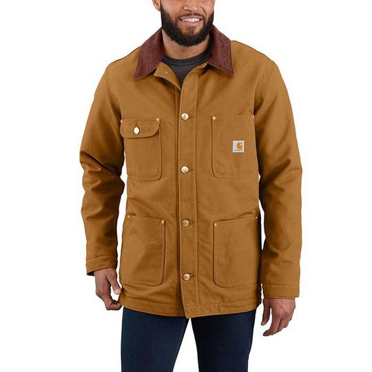 Men s Duck Blanket Lined Chore Coat Carhartt Sporting Life Online