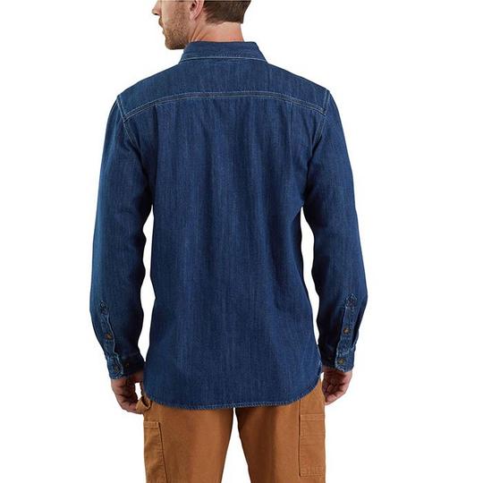 Men s Denim Long Sleeve Shirt Carhartt Sporting Life Online