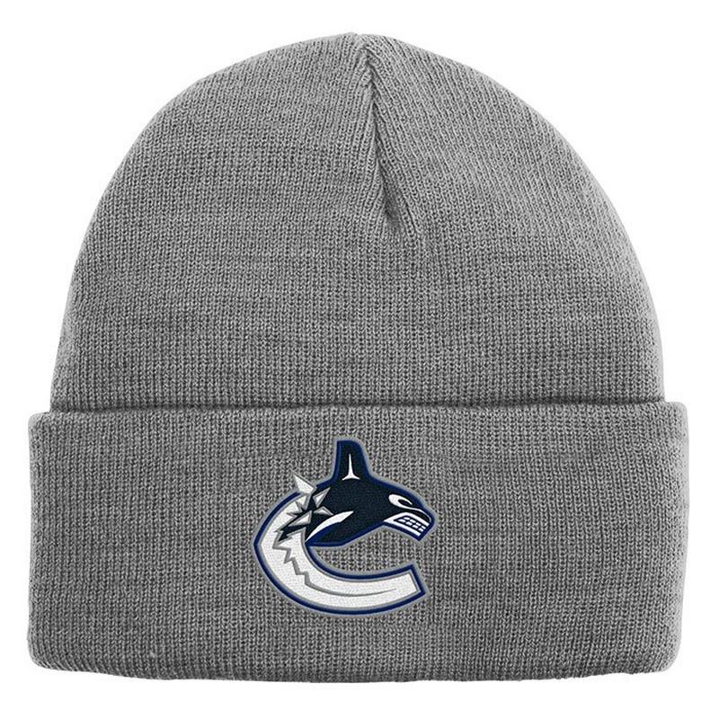 NHL Tuque Vancouver Canucks en tricot chin&eacute; pour juniors [8-20]