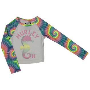 Hurley Girls' [2-4T] Graphic Rashguard Three-Piece Swim Set