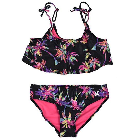 Junior Girls' [7-16] Tie-Dye Flutter Two-Piece Bikini | Hurley ...