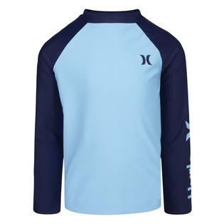 Hurley Boys' [4-7] Logo Long Sleeve Rashguard