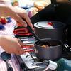 Ensemble de cuisson en aluminium anodis  robuste