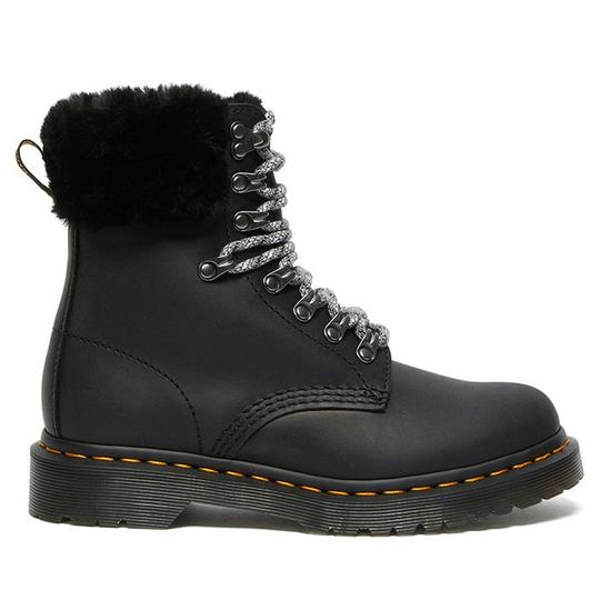 Dr Martens 1460 Serena Collar Black Boots