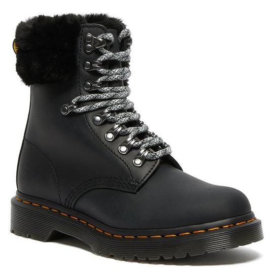 Dr Martens 1460 Serena Collar Black Boots