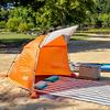 Grand store de plage compact Skyshade