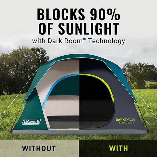Skydome Dark Room 4P Tent | Coleman | Sporting Life Online