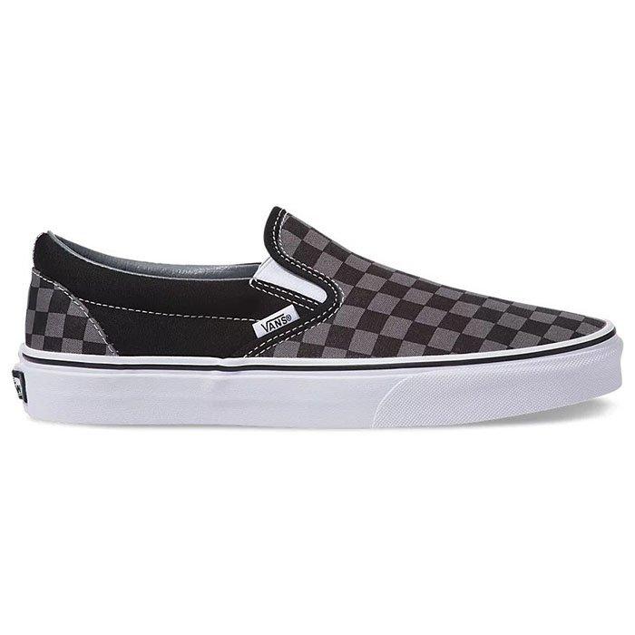 Blue and black checkered vans shoes best sale