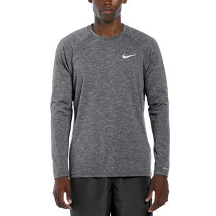 Nike Men's Heather Long Sleeve Hydroguard Rashguard