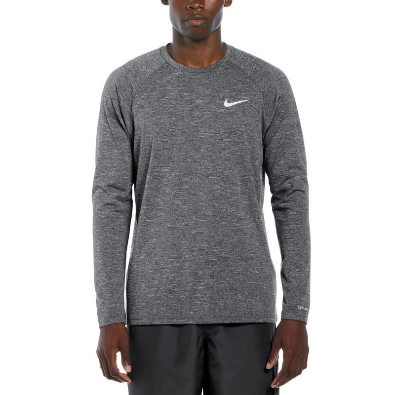 Nike Men's Heather Long Sleeve Hydroguard Rashguard