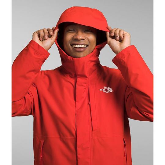 Mens north face jacket red best sale