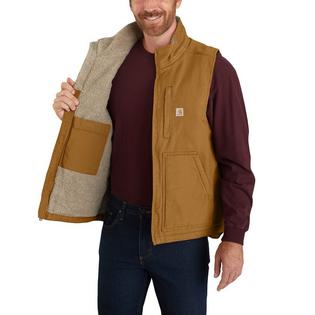 Carhartt Men's Washed Duck Sherpa-Lined Mock Neck Vest
