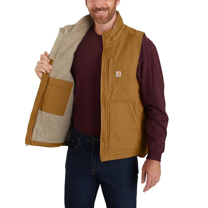 Carhartt Gilet &agrave; col haut doubl&eacute; en sherpa pour hommes