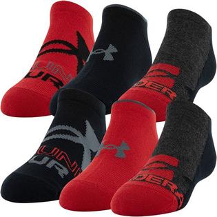 Under Armour Juniors' [7-16] Essential Lite No-Show Sock (6 Pack)