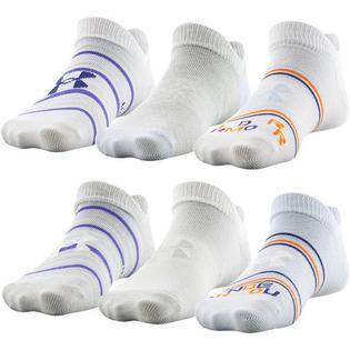 Under Armour Junior Girls' [7-16] Essential No-Show Sock (6 Pack)