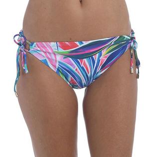 Women's Palm Opulence Tie Hipster Bikini Bottom