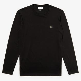 Lacoste Chandail &agrave; manches longues en jersey de coton Pima pour hommes