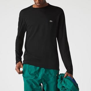 Lacoste Chandail &agrave; manches longues en jersey de coton Pima pour hommes