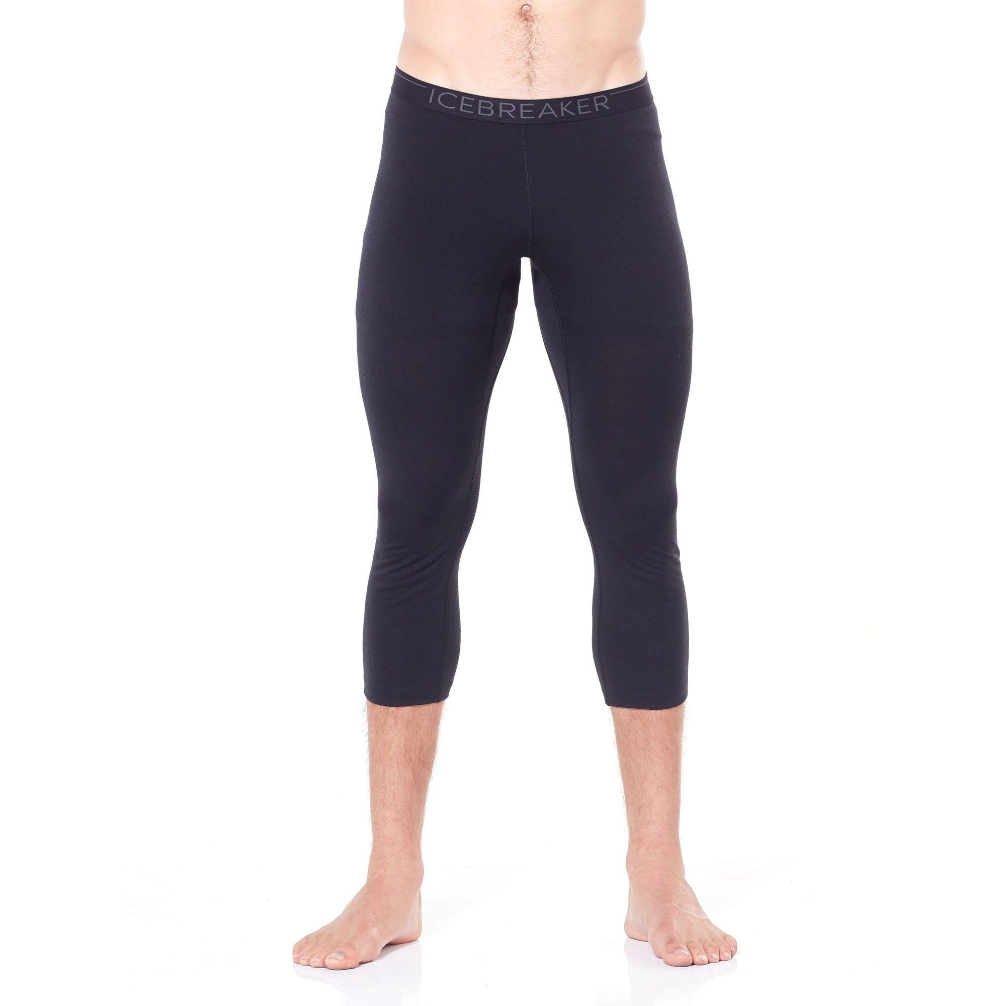 Icebreaker | Men's Merino 200 Oasis Legless 3/4 Leggings, Black, Size XL