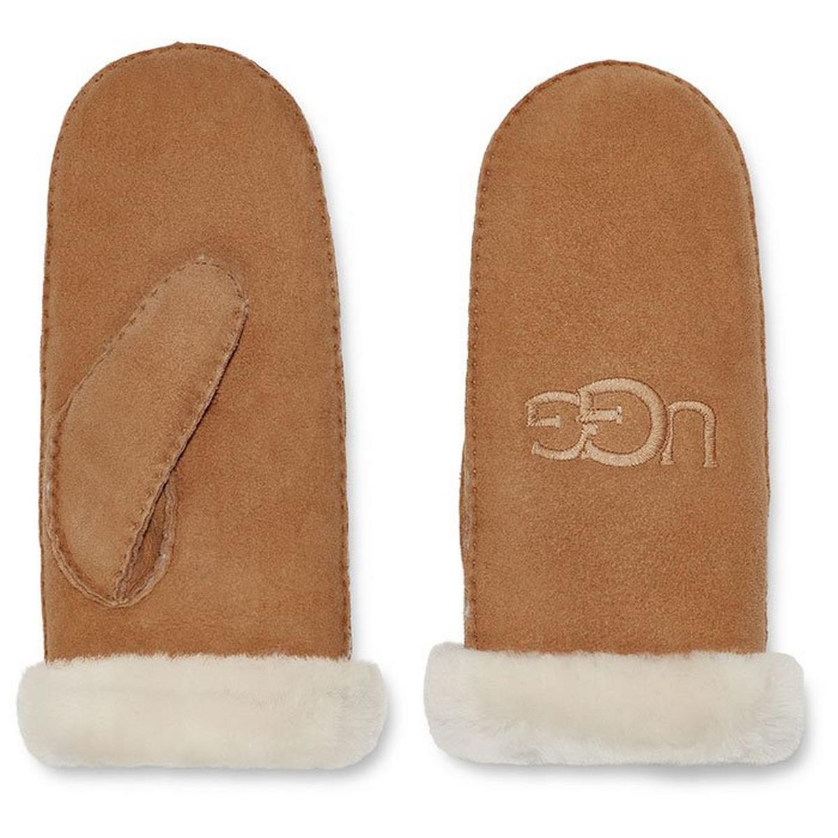 Women's Shearling Embroidered Mitten