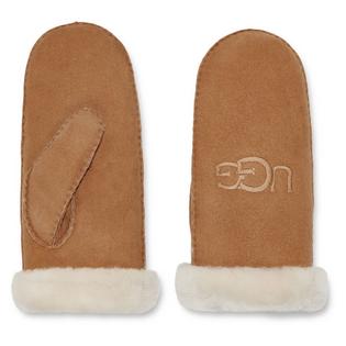 Women's Shearling Embroidered Mitten