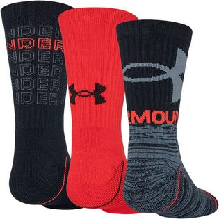 Under Armour Chaussettes mi-mollet Phenom pour juniors [7-16] (paquet de 3)