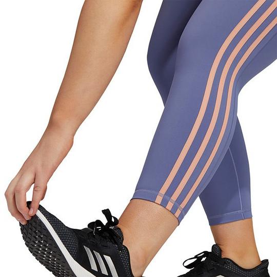 Adidas Believe This 3 Stripe Crop Tights Orbit Violet Size 2X