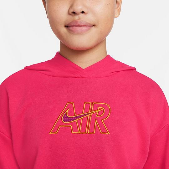 Junior Girls 7 16 Air French Terry Crop Hoodie Nike Sporting Life Online