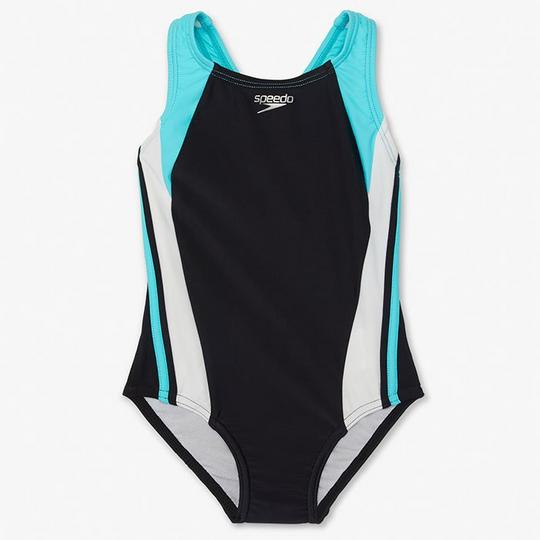 Speedo Girls   4-6  Infinity Splice One-Piece Swimsuit