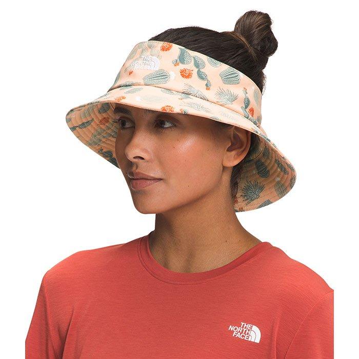 The North Face | Women's Class V Top Knot Bucket Hat, Apricot Ice Cacti Print, Size Small/Medium