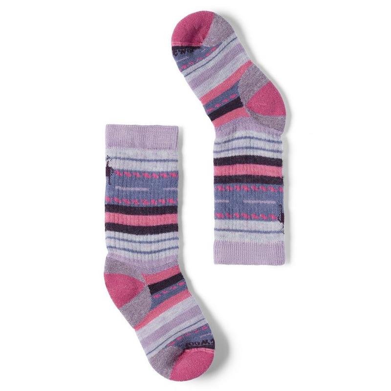 Smartwool Chaussettes de randonn&eacute;e mi-mollet &agrave; amorti int&eacute;gral Margarita pour enfants